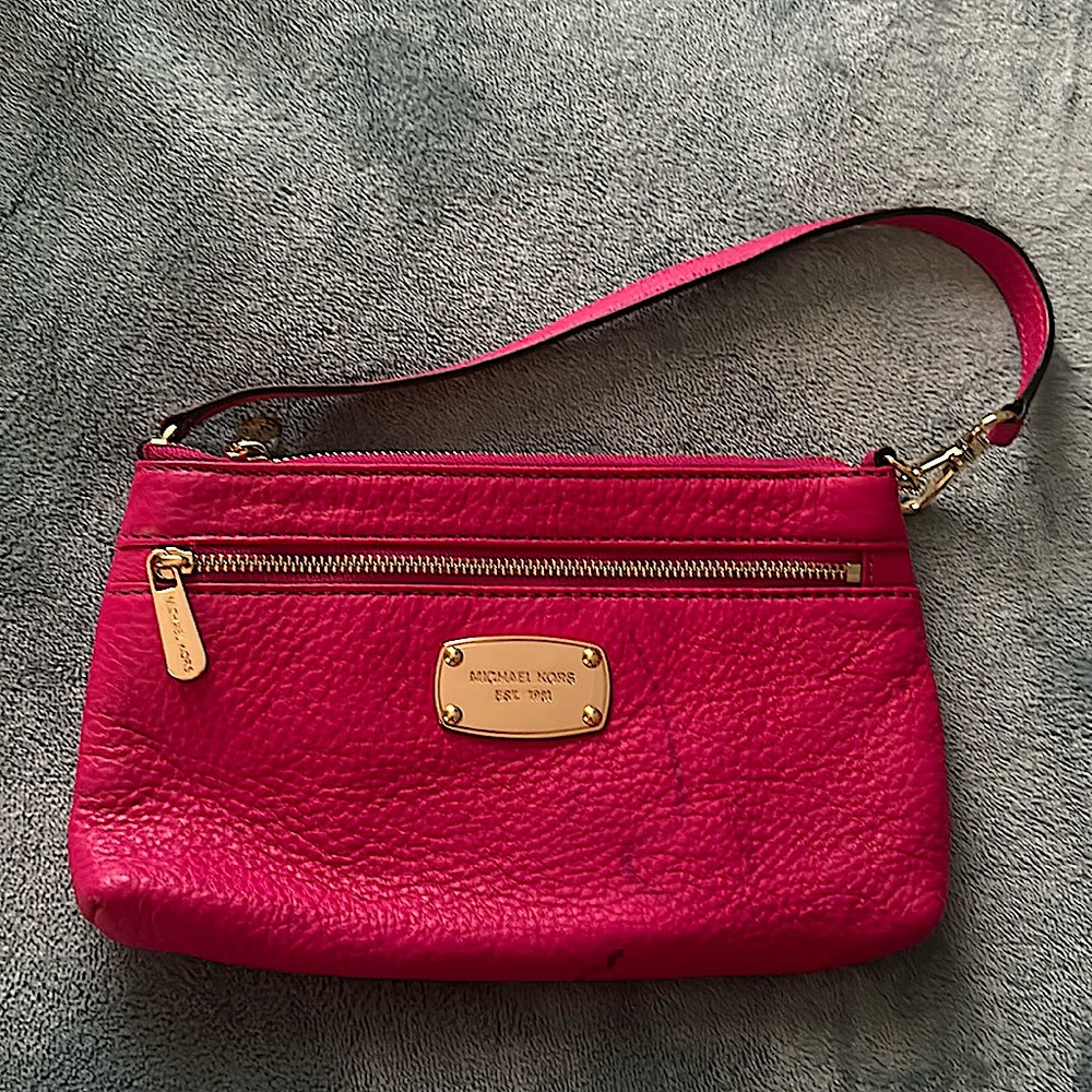 Michael Kors Hot Pink/Magenta Wristlet